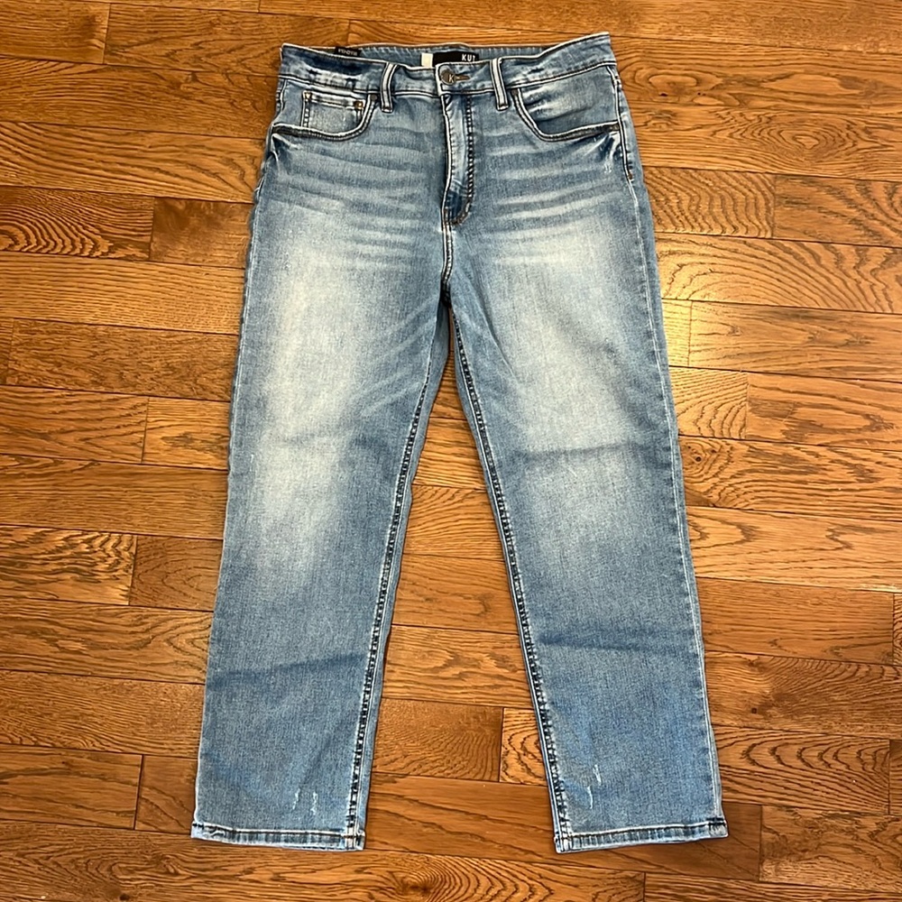 Elizabeth High Rise Crop Straight Leg